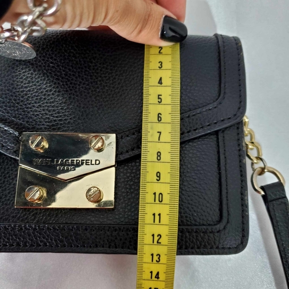 Karl Lagerfeld Paris crossbody black mini bag - Picture 11 of 12